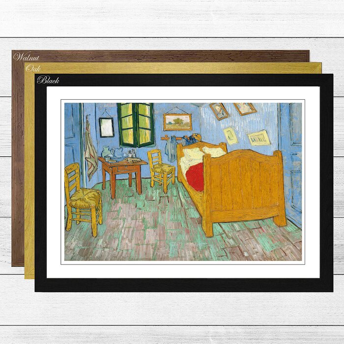 The Bedroom By Vincent Van Gogh Framed Painting Print