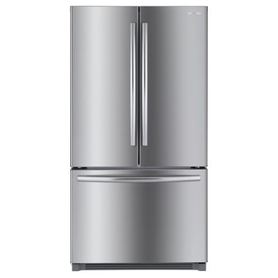 Bottom Mount 26 cu ft French Door Refrigerator Daewoo Finish Stainless Steel
