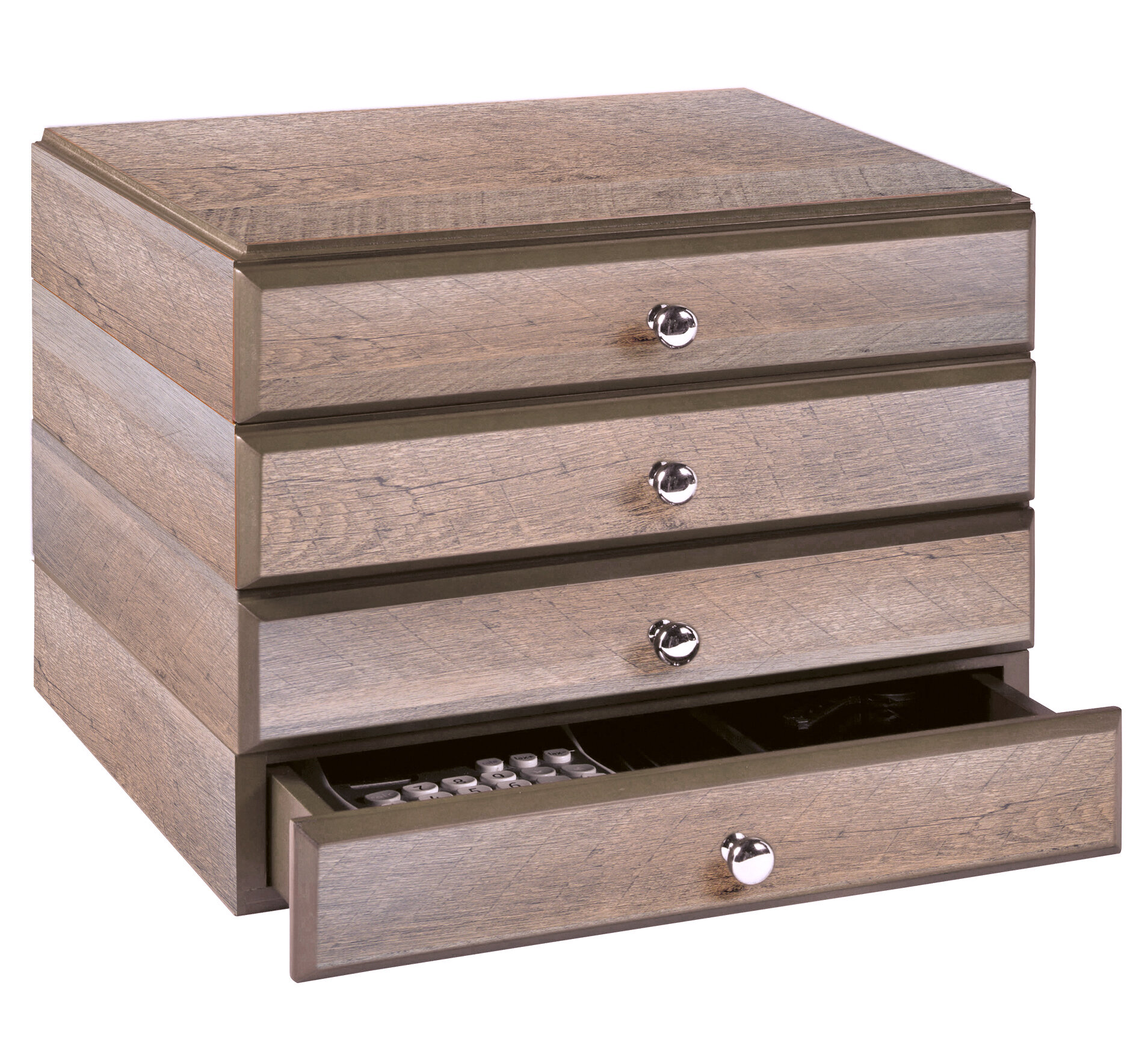 Wooden Desktop Organizer With Drawers Atcsagacity Com