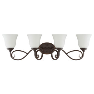 Best Chalfont 4-Light Vanity Light By Fleur De Lis Living Wall Lights Chalfont 4-Light Vanity Light By Fleur De Lis Living Wall Lights