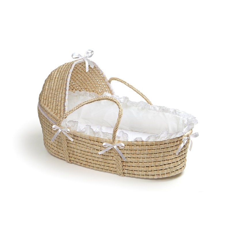 wayfair grey moses basket