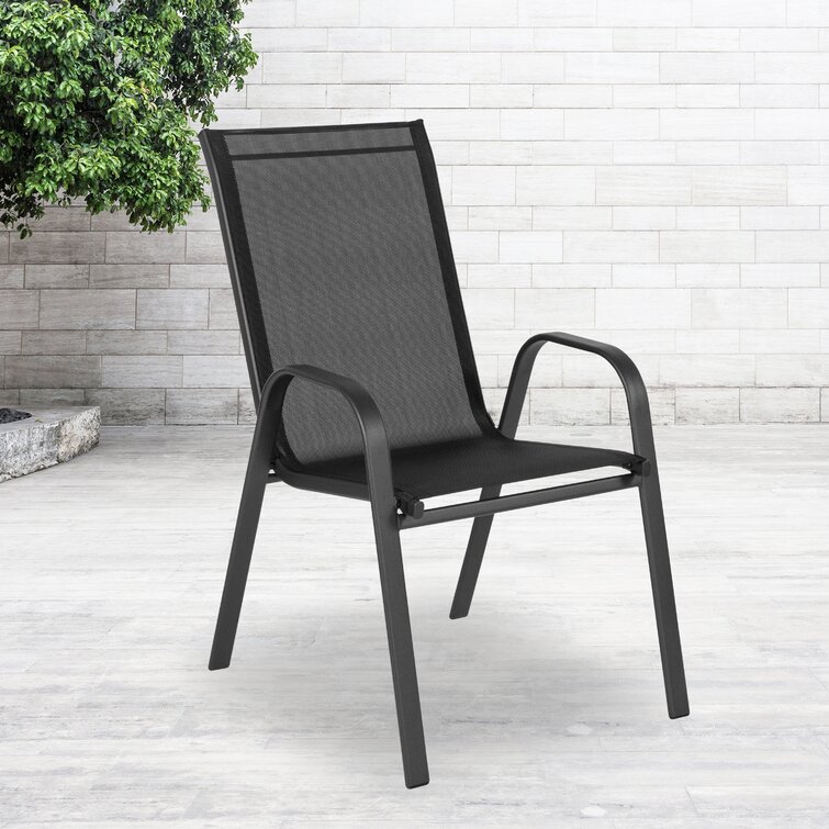 kurz stacking patio dining chair