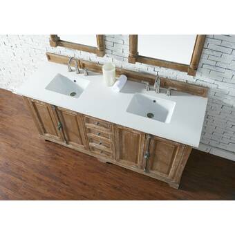 Greyleigh Ogallala 72 Double Driftwood Bathroom Vanity Set Wayfair