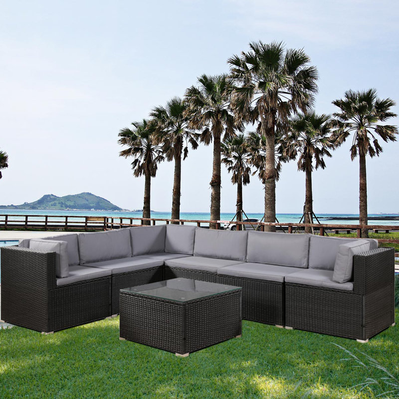 wayfair merton 7 piece sectional