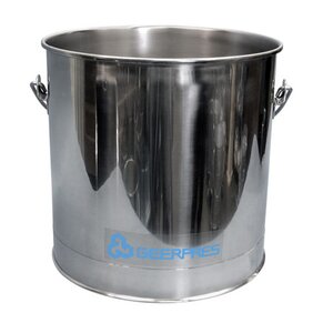 Stainless Steel 8 Gallon Round Mop Bucket without Casters