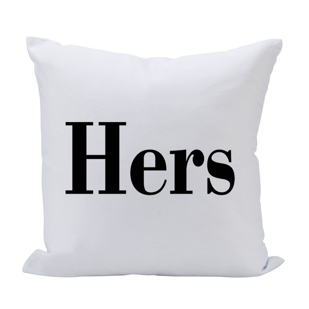 Winston Porter Delilah Hers Cotton Throw Pillow Wayfair