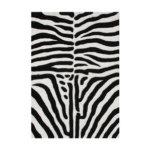 Walton Hand-Tufted Black/White Area Rug