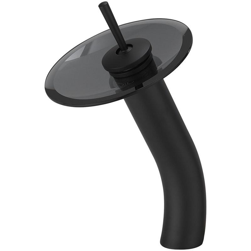 Waterfall Vessel Bathroom Faucet Finish: Matte Black