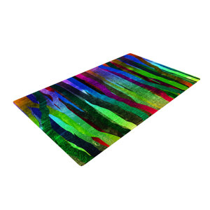 Frederic Levy-Hadida Jungle Stripes II Rainbow Area Rug
