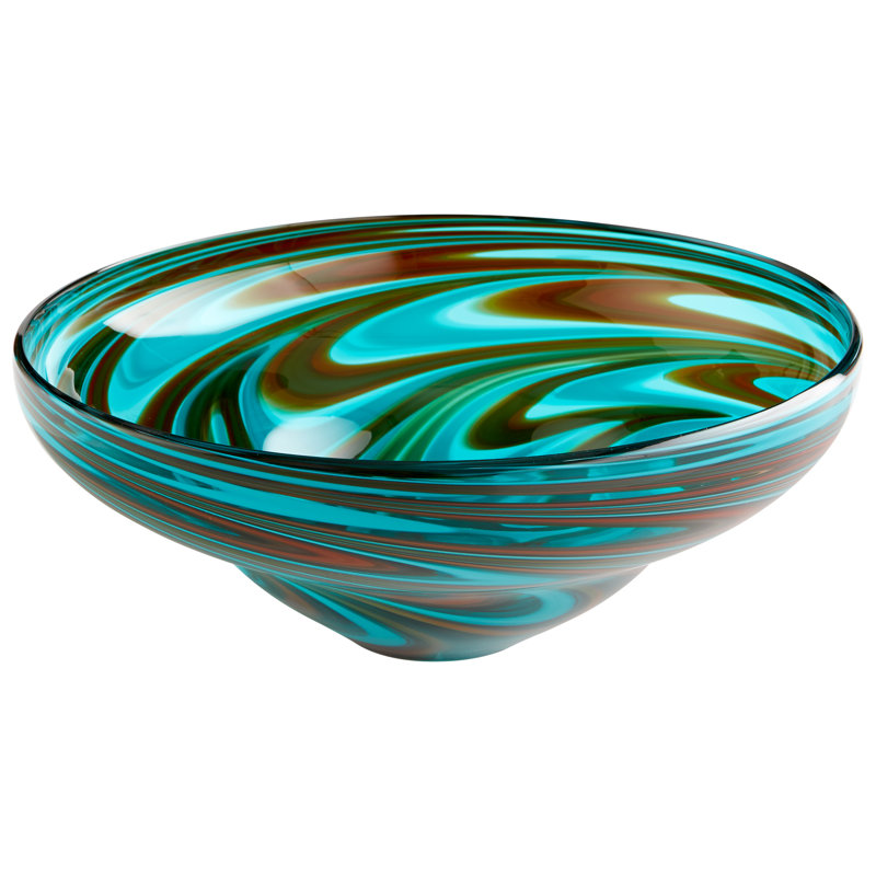Cyan Design Glass Contemporary Decorative Bowl In Blue Reviews Perigold Find decorative bowls at wayfair. perigold