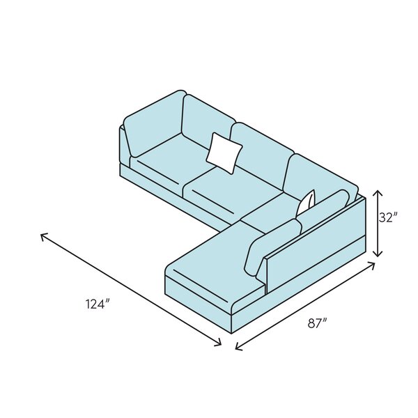 Bender Leather Sectional