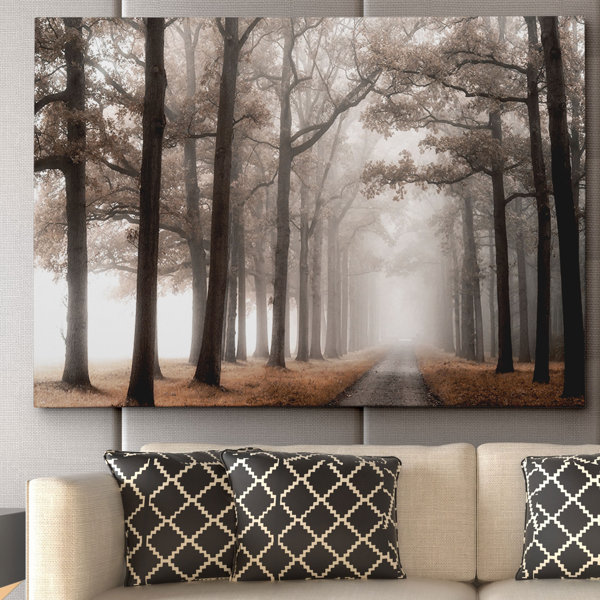 Foggy Forest Wall Art Wayfair