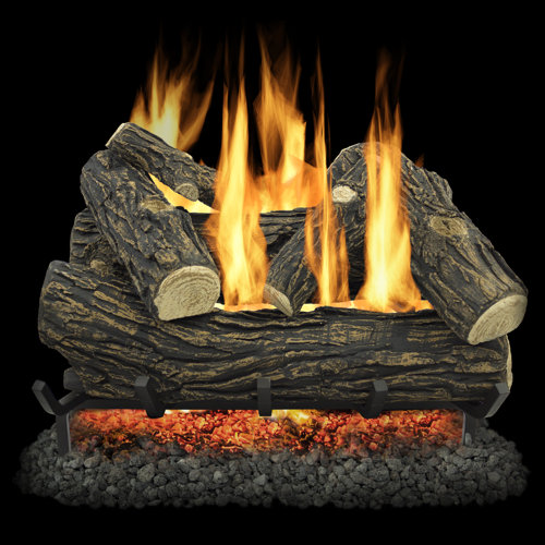 Pleasant Hearth Willow Oak Vented Natural Gas Fireplace Logs