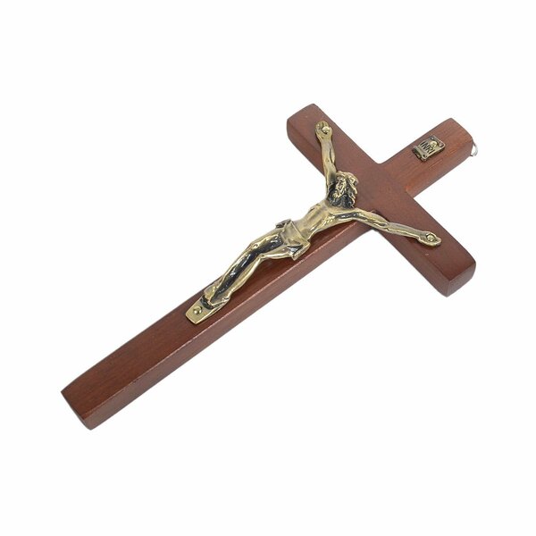 Jesus Driftwood Textured Crucifix 12 Inch Hanging Wall Cross