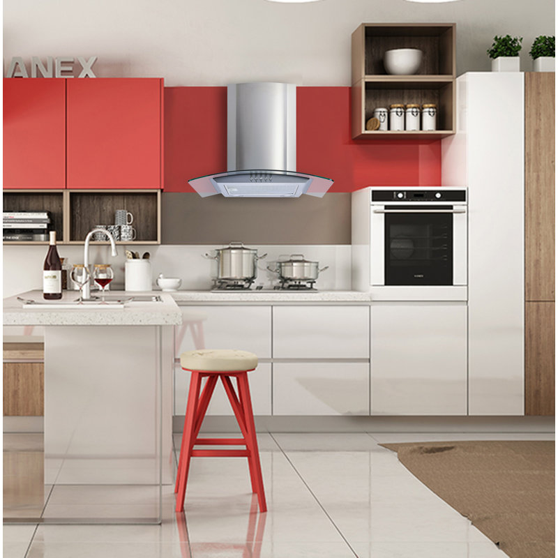 Winflo 30 400 Cfm Convertible Wall Mount Range Hood Reviews Wayfair