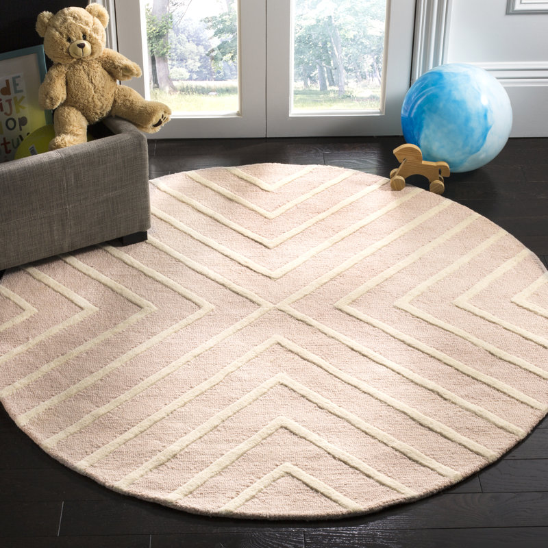 Brenner Hand-Tufted Wool Pink/Ivory Area Rug & Reviews ... (800 x 800 Pixel)