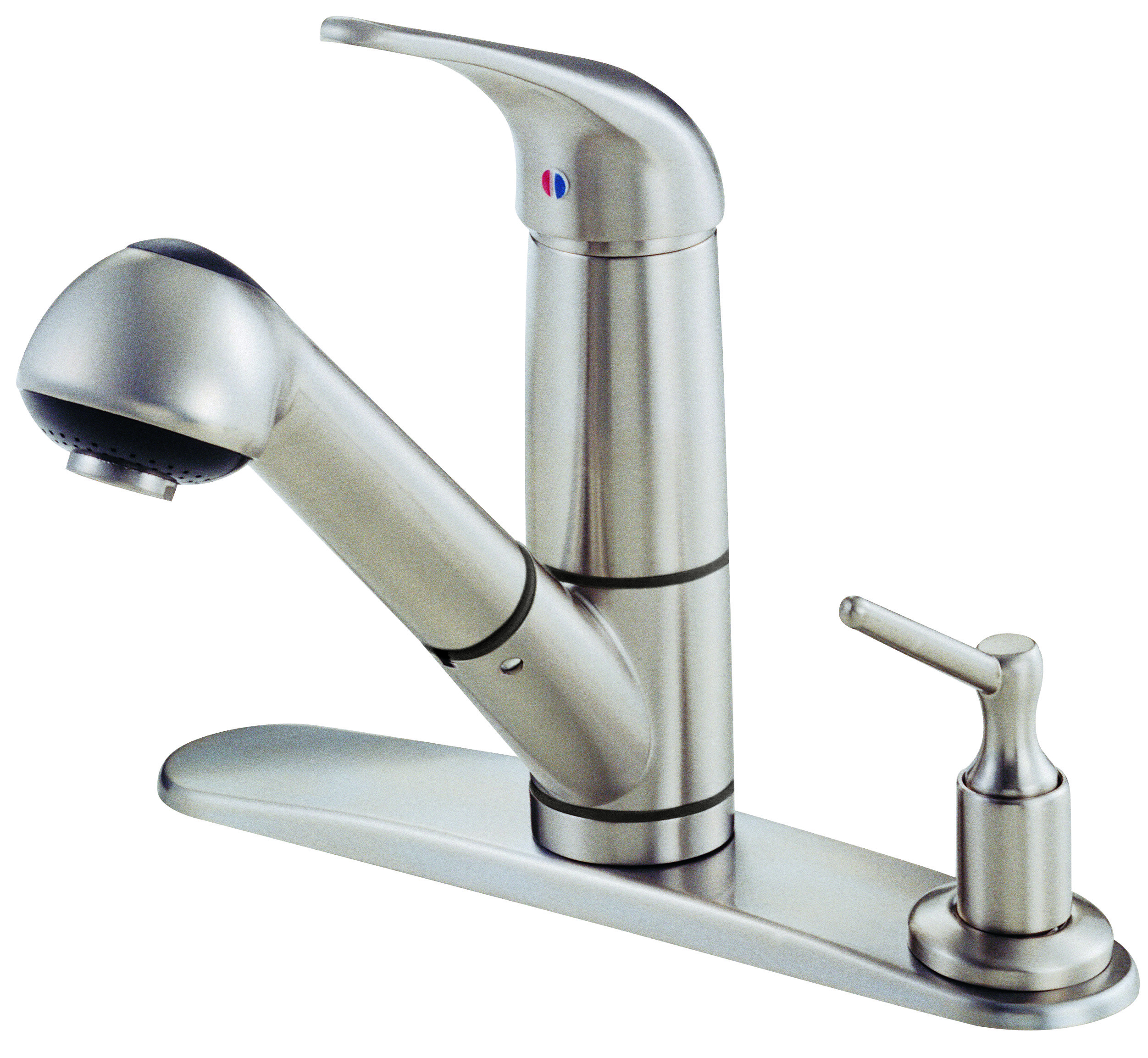 Danze Melrose Single Handle Deck Mounted Kitchen Faucet With Soap