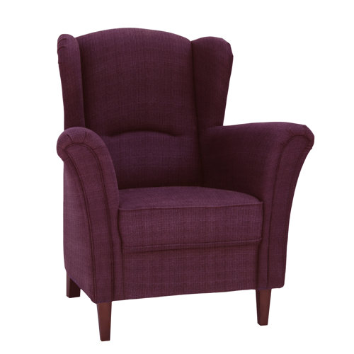 Lissa Wingback Chair August Grove Colour: Plum