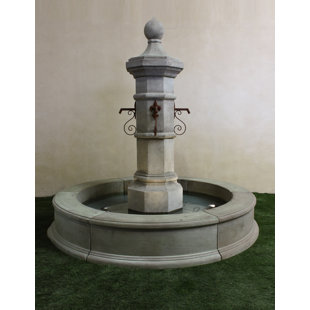 Octavia Concrete Column Fountain