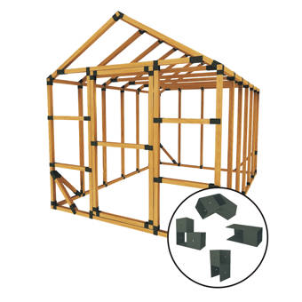 E Z Frames 8 W X 12 D Diy Storage Shed Kit Wayfair Ca