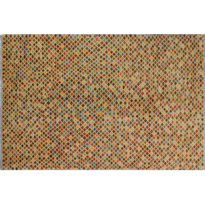 One-of-a-Kind Baluchi Raqeeb Hand-Knotted Ivory Area Rug