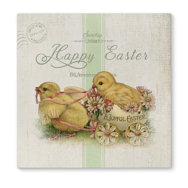 A Joyful Easter - Wrapped Canvas Graphic Art
