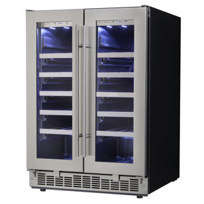42 Bottle Silhouette Professional Dual-Zone Built-In Wine Cooler by Danby