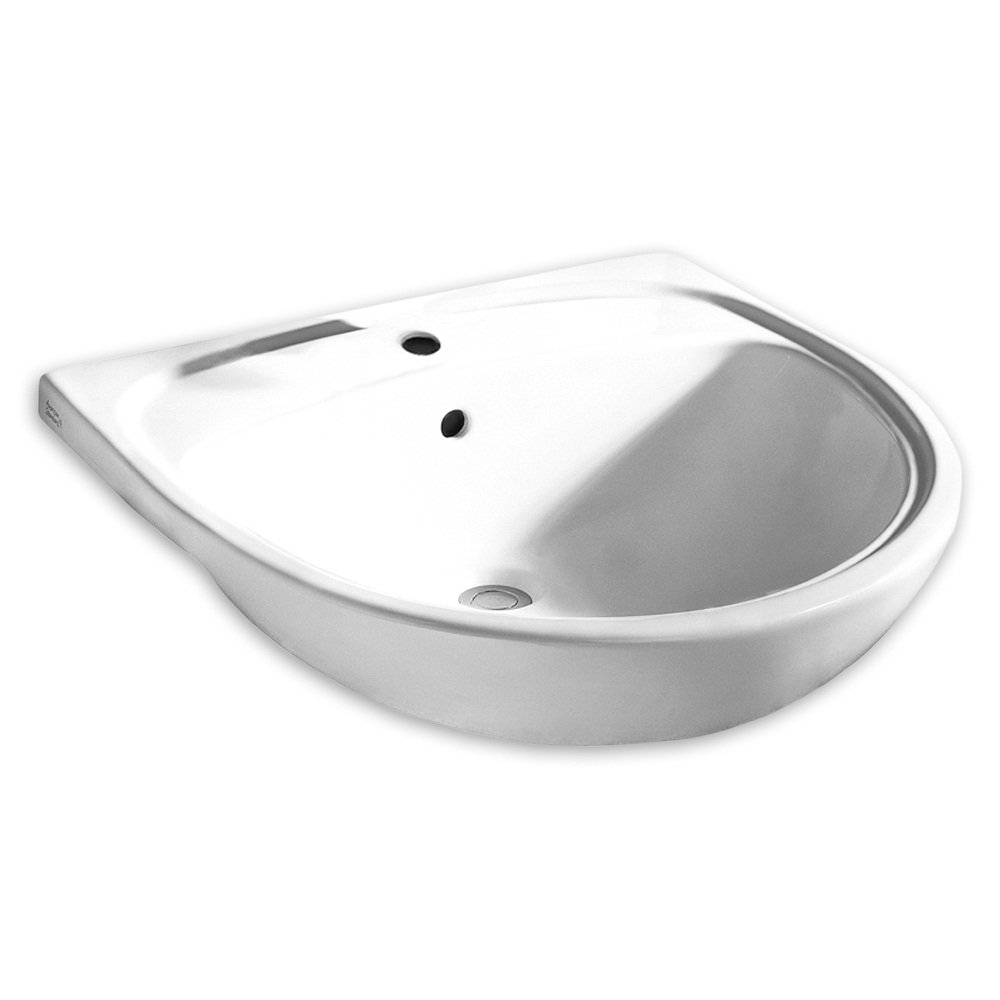 Mezzo Ceramic U-Shaped Drop-In Bathroom Sink with Overflow Mezzo Ceramic U-Shaped Drop-In Bathroom Sink with Overflow
