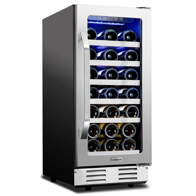 Ivation 31 Bottle Single Zone Built In Wine Refrigerator Reviews Wayfair