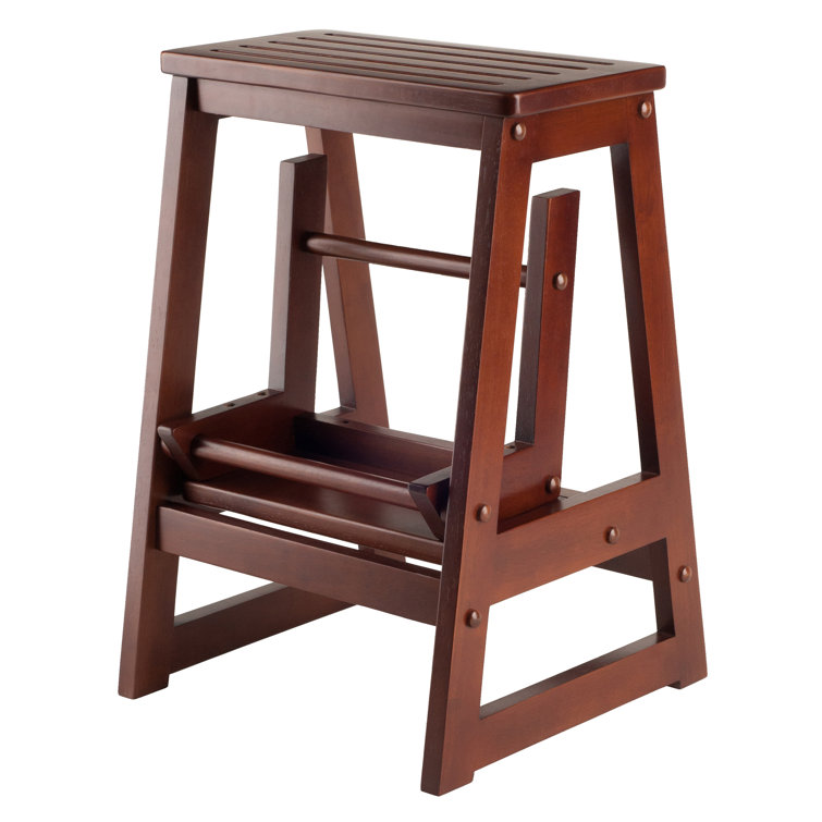 Calimesa 2-Step Wood Step Stool with 200 lb. Load Capacity