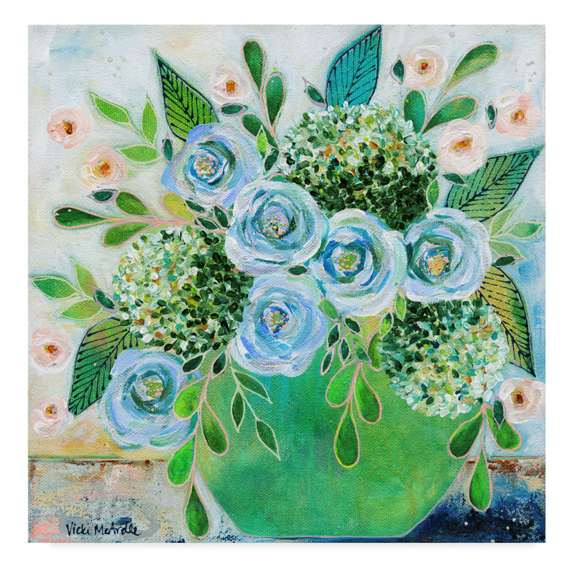 Charlton Home Going Home Flowers Acrylic Painting Print On