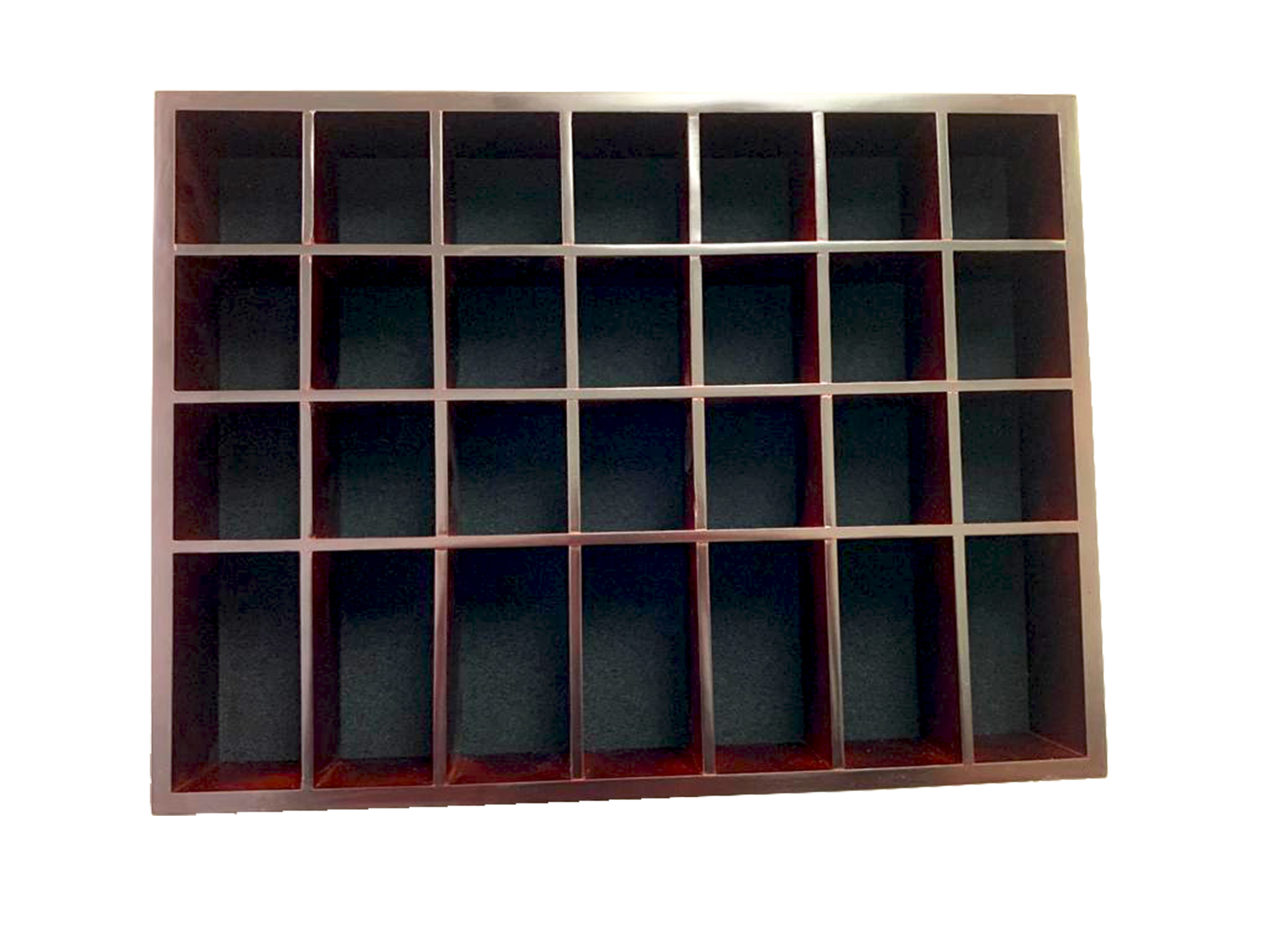 DECOMIL 17.5'' H x 13.25'' W Wood Shot Glass Shooter Display Case ...