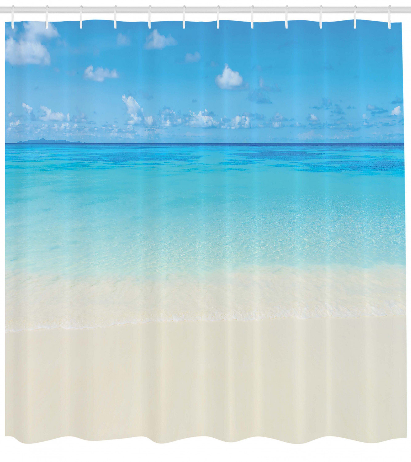 East Urban Home Ambesonne Ocean Shower Curtain Paradise Beach In
