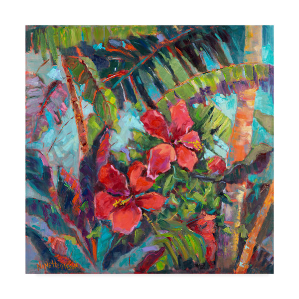 Bay Isle Home 'Splash of the Tropics II' Acrylic Painting ... All imperfections, as with any wall graphic proper preparation is your key.
