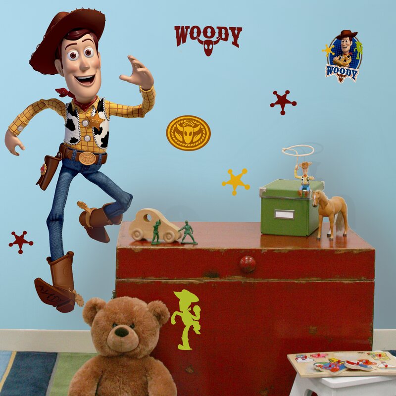 Room Mates Toy Story Woody Giant Wall Decal & Reviews | Wayfair