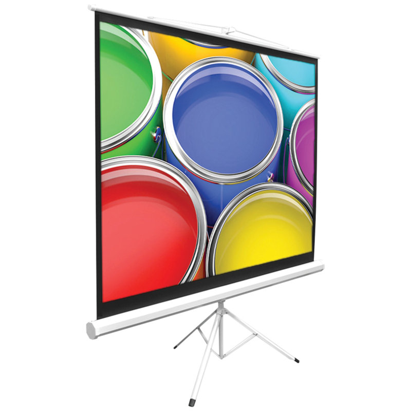 Pyle Floor Standing Tripod White Portable Projector Screen Wayfair