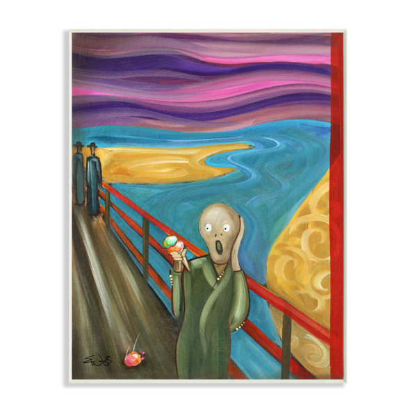 Wrought Studio Ice Scream Modern Parody Painting Graphic Art On