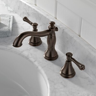 Cassidy Deck Mount Bathroom Faucet With Drain Assembly Delta