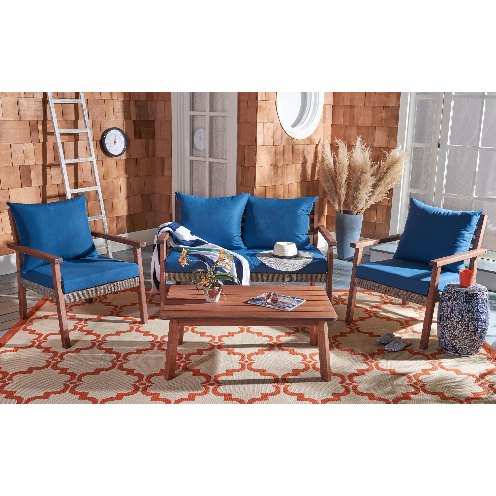 morley 4 piece sofa set with cushions