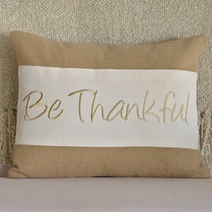 Be Thankful Lumbar Pillow