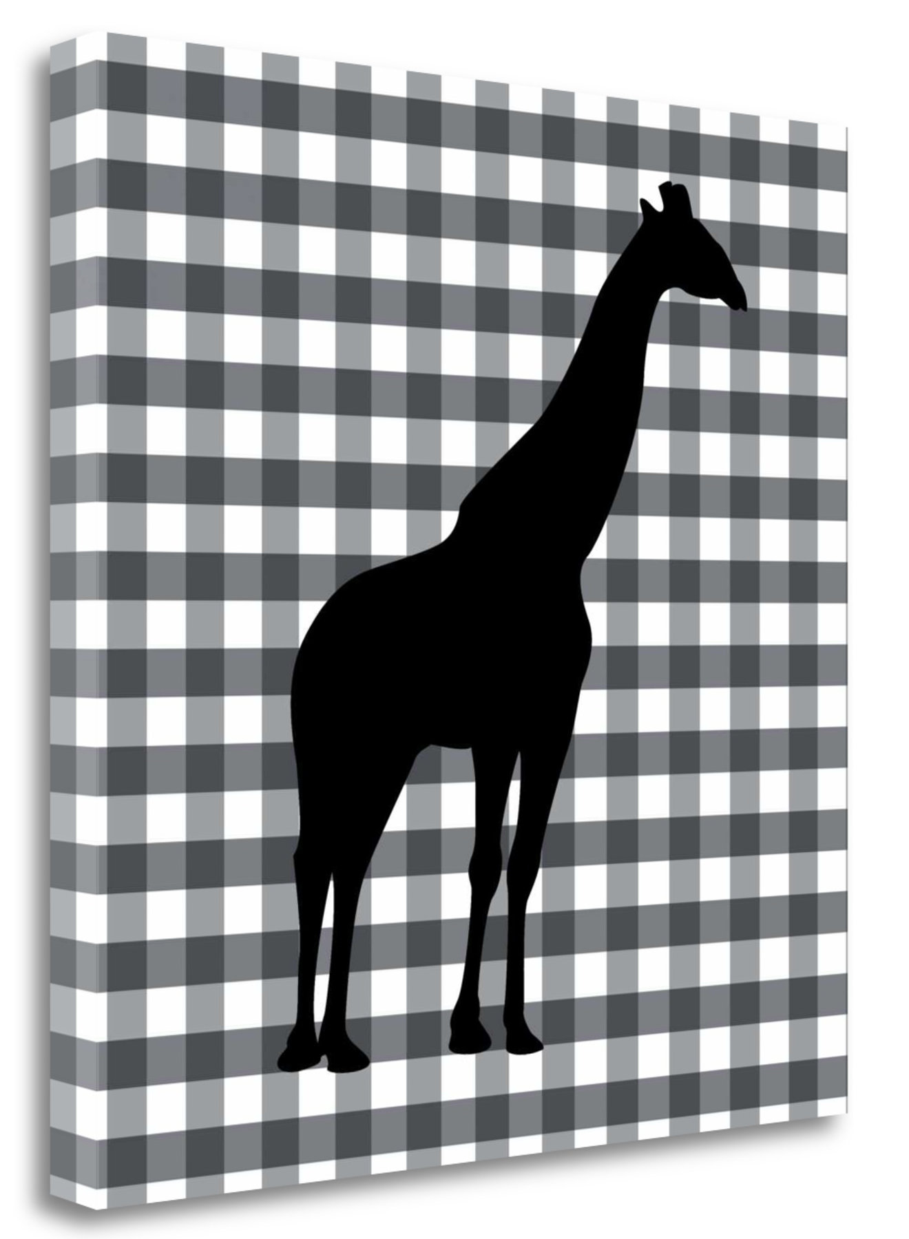 Tangletown Fine Art Giraffe Graphic Art Print On Wrapped Canvas Wayfair