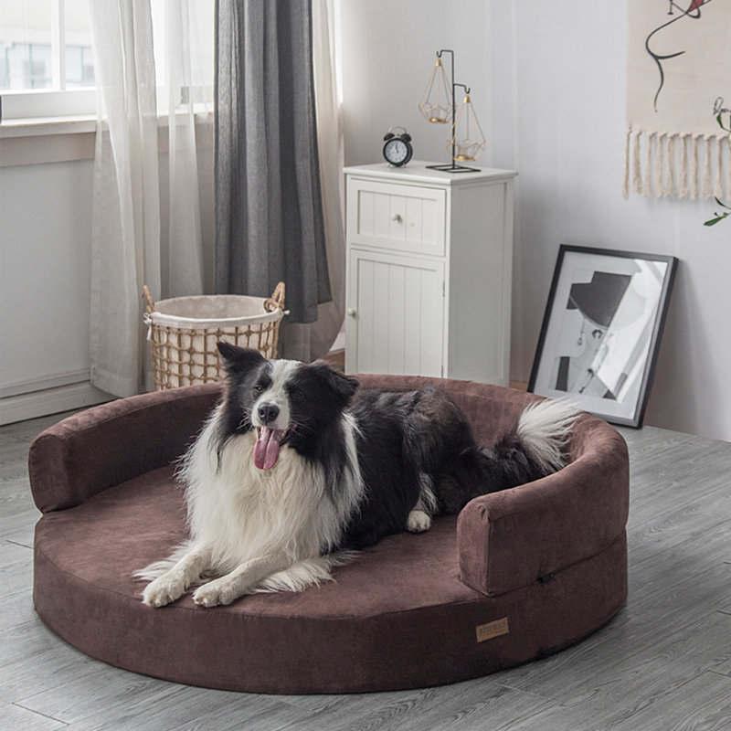 fala deluxe orthopedic memory foam bolster dog bed