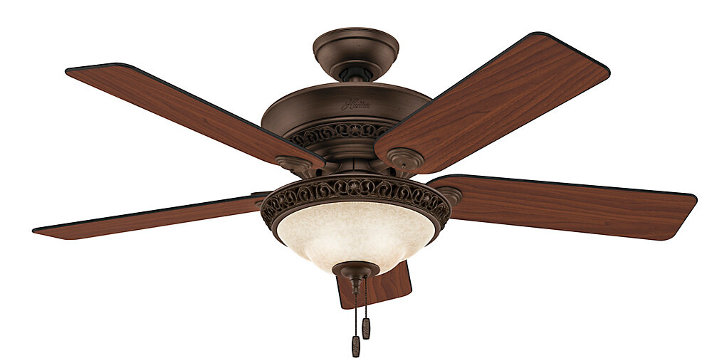 52 Italian Countryside 5 Blade Ceiling Fan With Light Kit Included