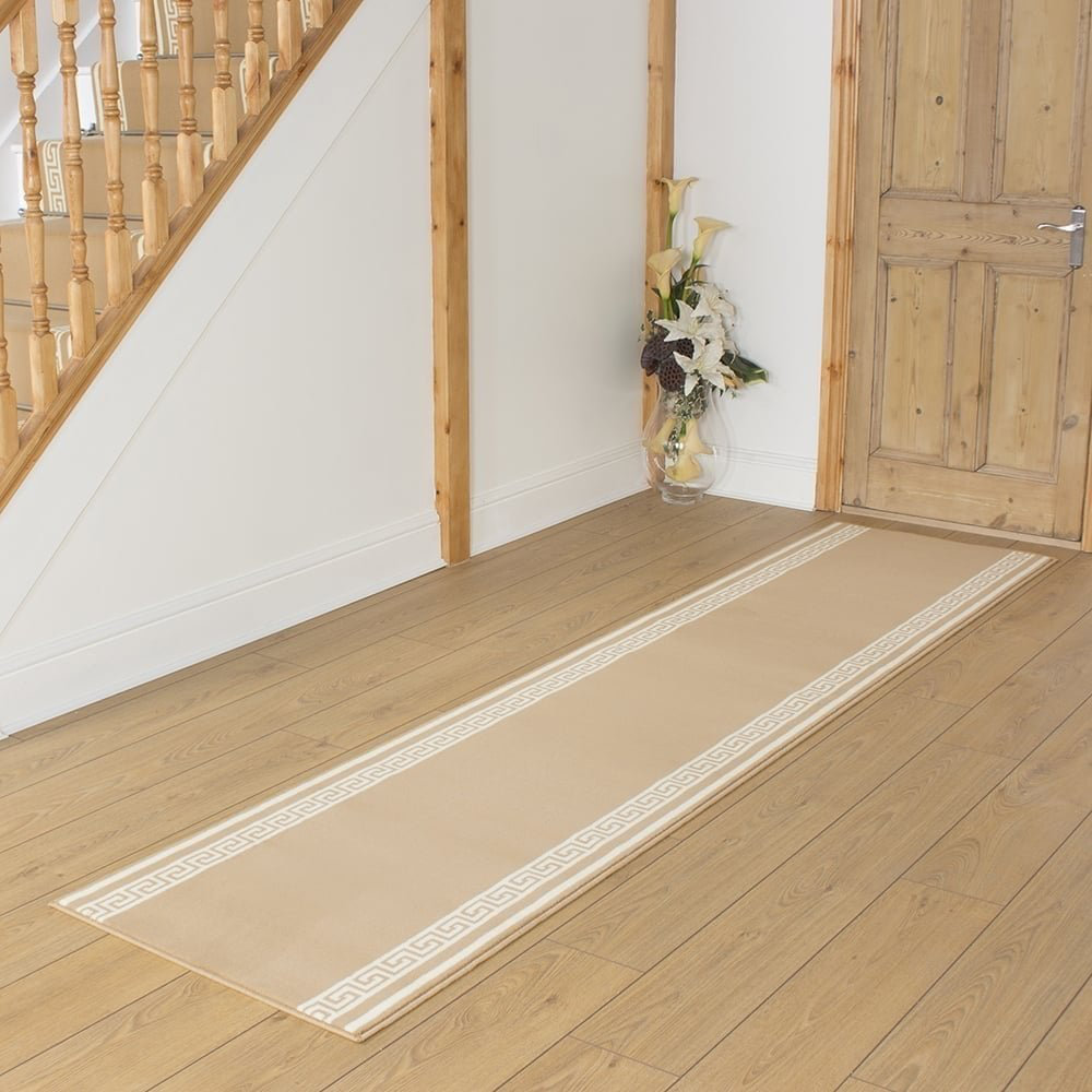 Adamson Tufted Beige Hallway Runner Rug