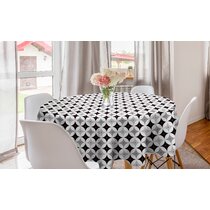 Ambesonne Grey and Yellow Outdoor Tablecloth Bohem Style Paisley Print Flowers Dots Art Image Decorative Washable Picnic Table Cloth 58 X 104 Pale Grey Black and White 