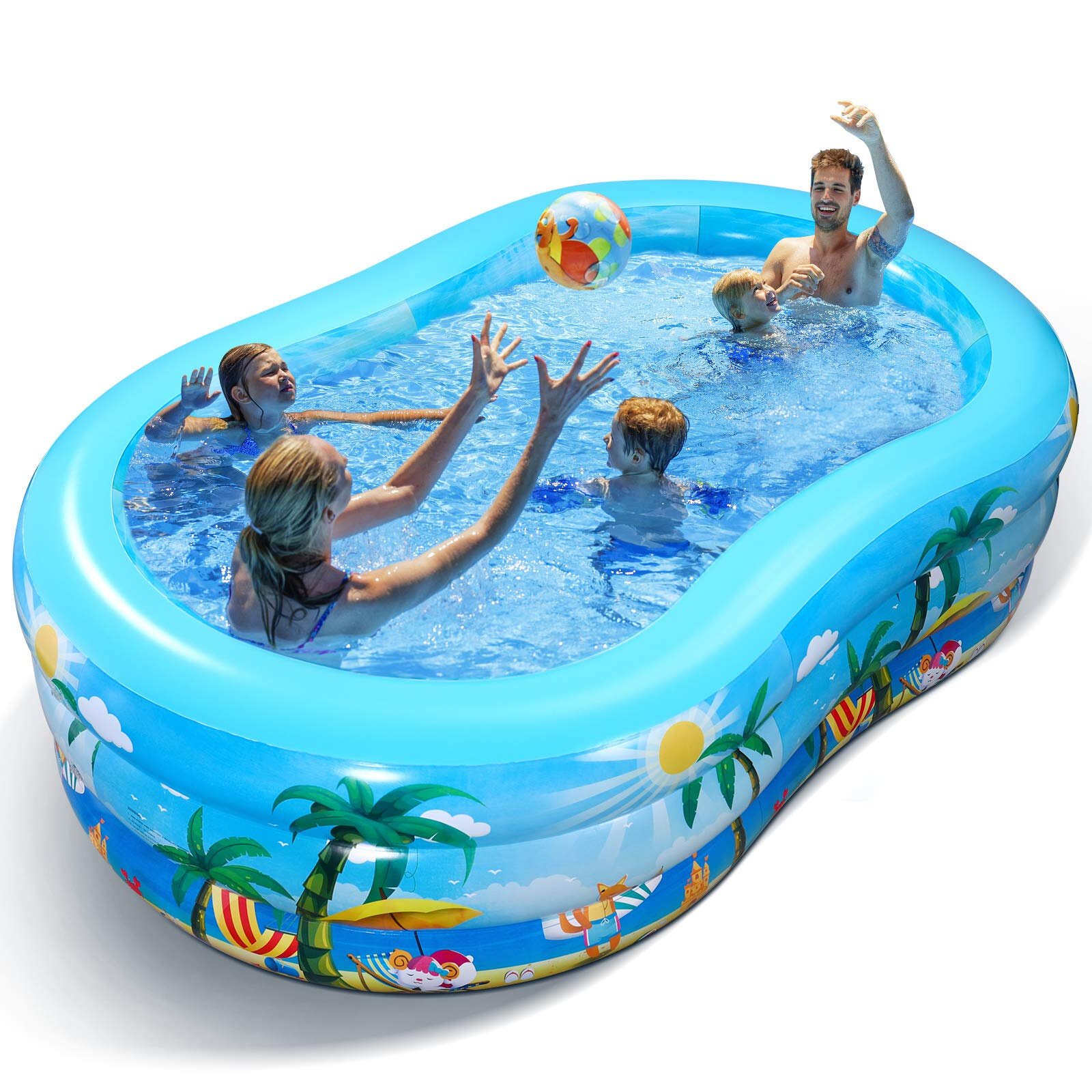 Swim Centre Family Pool Childrens Inflatable Swimming Paddling Garden Pool 