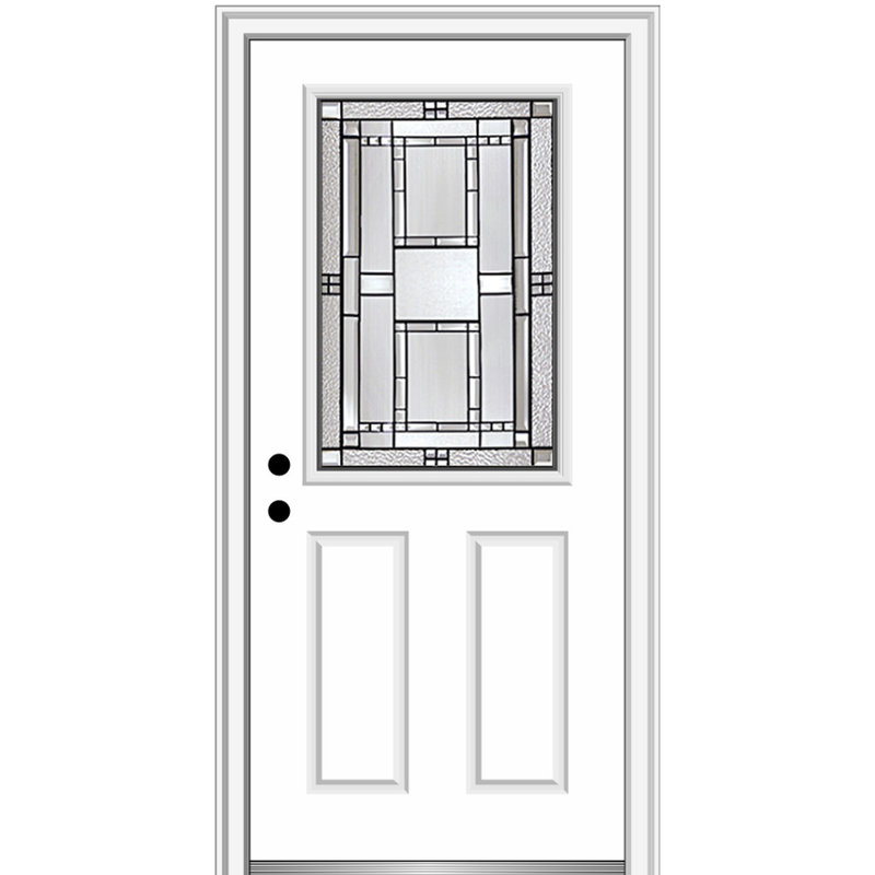 Verona Home Design Metro Single Primed Fiberglass Prehung Front
