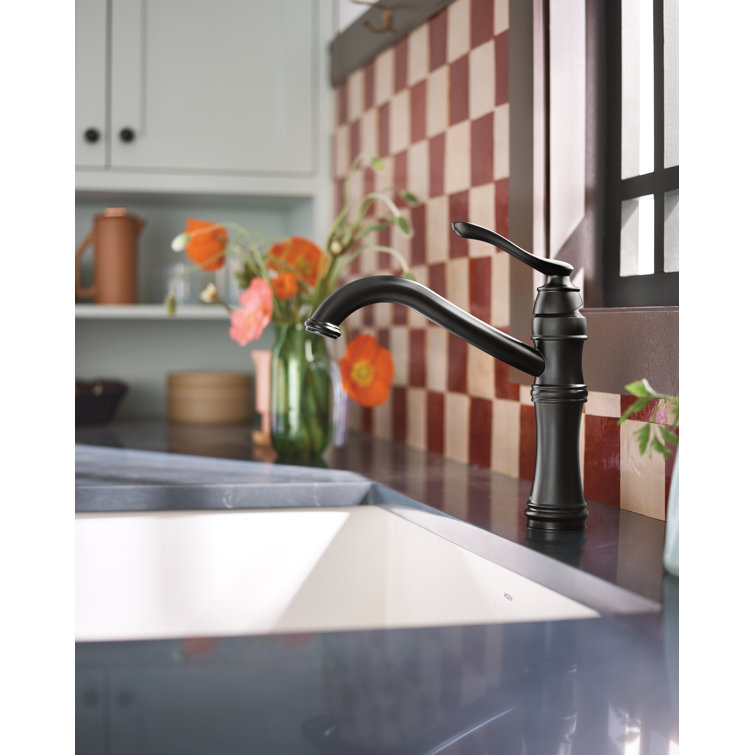 Belfield Pullout Matte Black One-Handle High Arc Kitchen Faucet