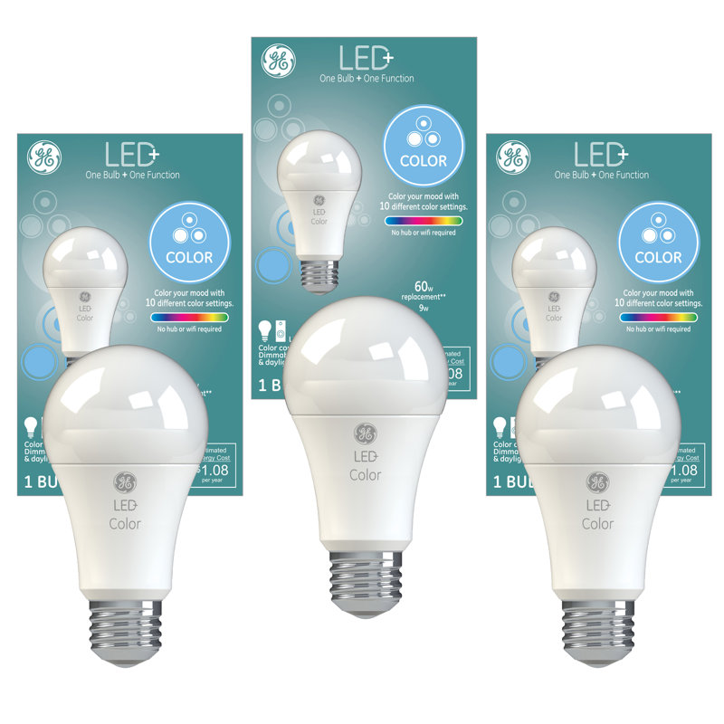 Ge Lighting 9 Watt 60 Watt Equivalent A21 Led Non Dimmable Light Bulb Warm White 2700k E26 Medium Standard Base Reviews Wayfair