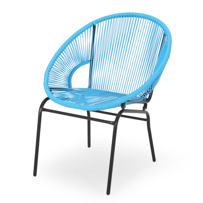 Wrought Studio Indira Outdoor Modern Patio Chair Reviews Wayfair